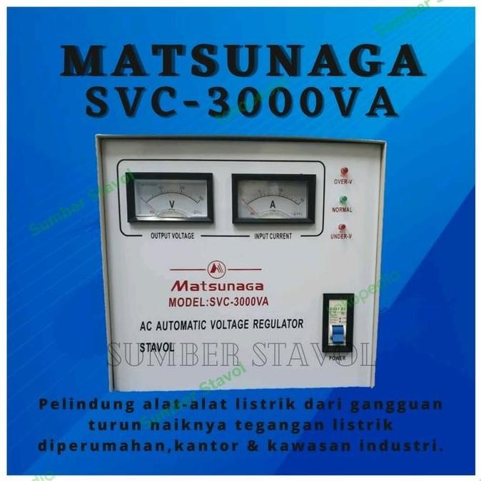 Stabilizer listrik Matsunaga 3000VA - 3000 watt