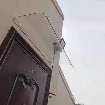 Kanopi atap transparan Jendela Tanpa Braket Luar Ruangan Atap Balkon Tenda Rumah