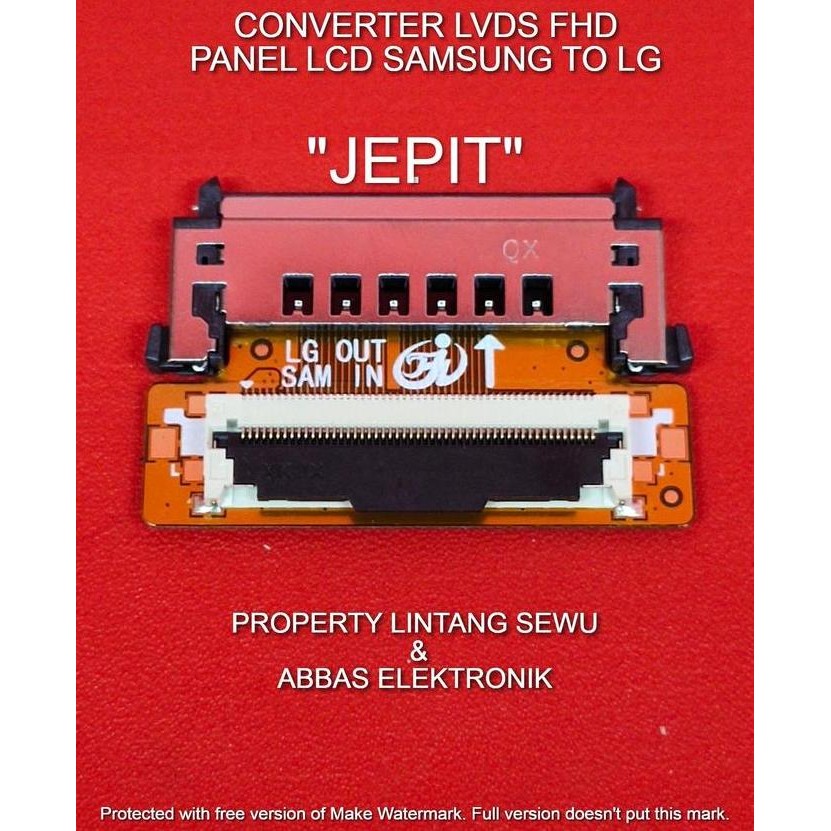 Terlaris Converter Lvds 51 Pin Fhd Samsung To Lg Konverter Lvds Panel Lcd Fhd S