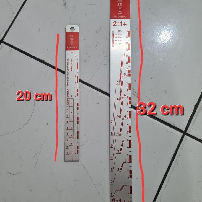 

Penggaris Skala Pengaduk Cat 2:1 / 4:1| Aduk Ukur Takar Paint Stick