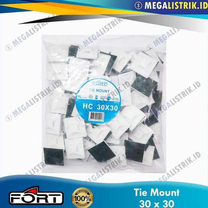 

Promo Fort Kabel Tie Mount 30 x 30 + Double Tape Hijau HC-30 ( 100 Pcs ) / Dudukan Kabel Ties 30X30 Hijau HC30 COD