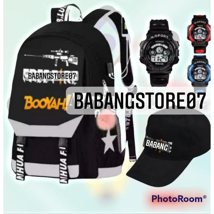 

Spesial Tas Sekolah Anak Laki-Laki Tk-Sd Ransel Fashion Freefire Ransel Anak Laki-Laki Bordir