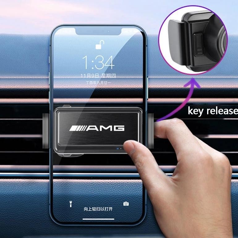 Auto Phone Holder Air Vent Clip Mount Mobile Phone Holder for Benz AMG W211 W203 W204 W210 W124 W202