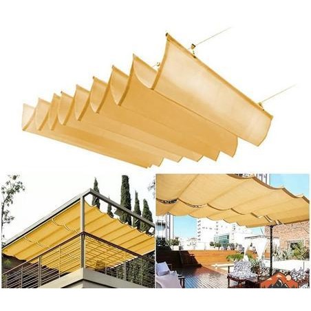 Tenda Kanopi awning gelombang custom ukuran warna, sunshade gelombang
