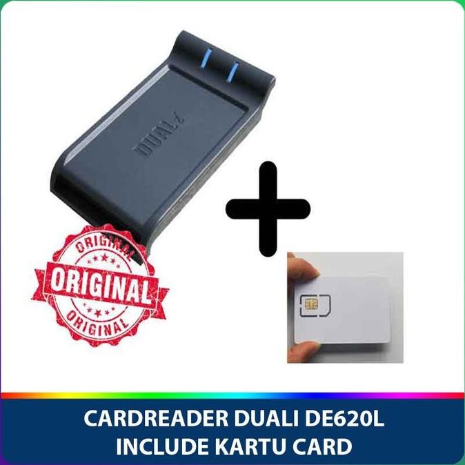 TERLARIS  Duali De-620L Ektp Smart Card Reader INCLUDE KARTU SAM