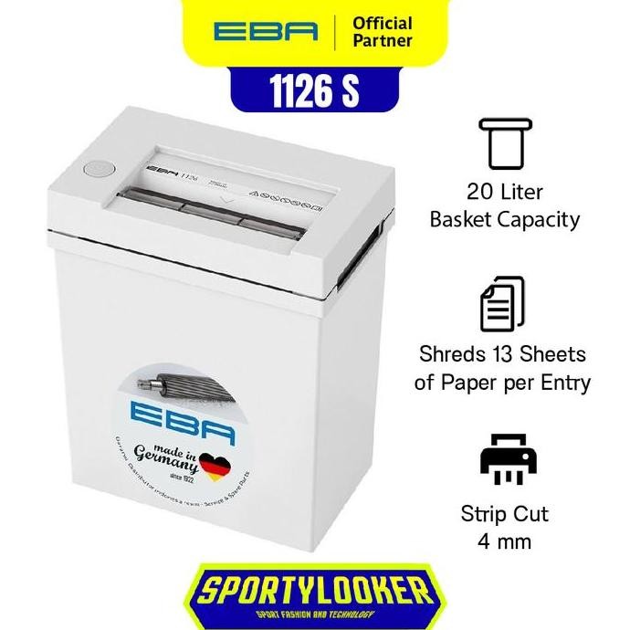 TERLARIS  EBA 1126S / 1126 S Paper Shredder - Mesin Penghancur Kertas Grs Resmi