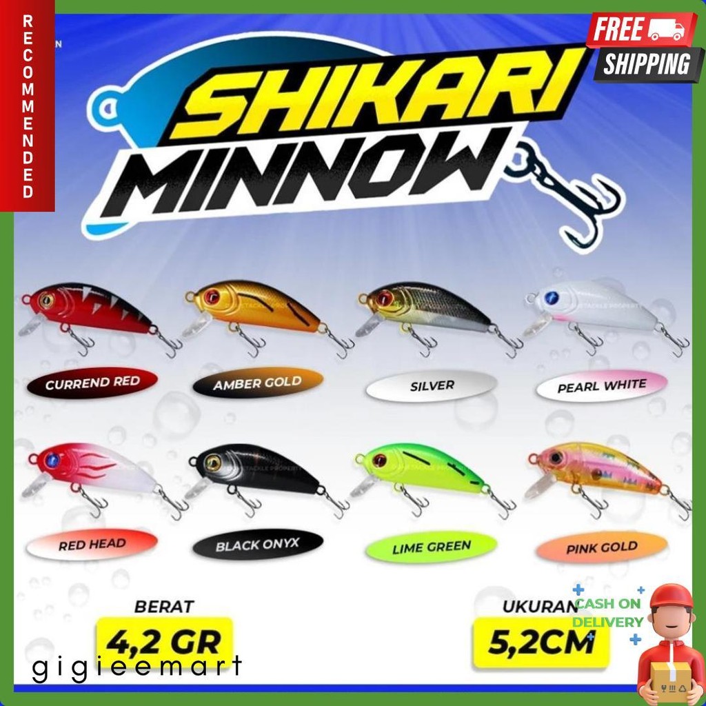 Andeman Shikari Ultracast Ralita Predator Umpan Pancing Minnow Floating Ultralight Casting Panjang 5