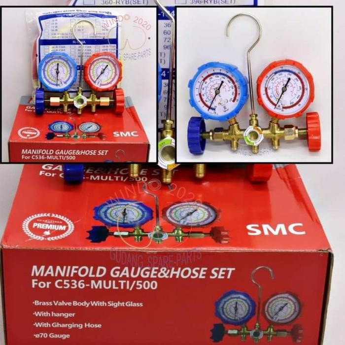 MANIFOLD DOBEL AC R12 R22 R404A R134A CHARGING VALVE STARMEC