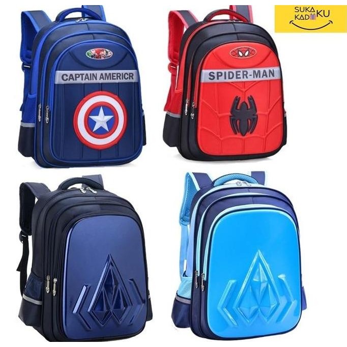 

Terjangkau Tas Ransel Sekolah Anak Laki Laki / Cowok Sd Smp Sma Impor Waterproof
