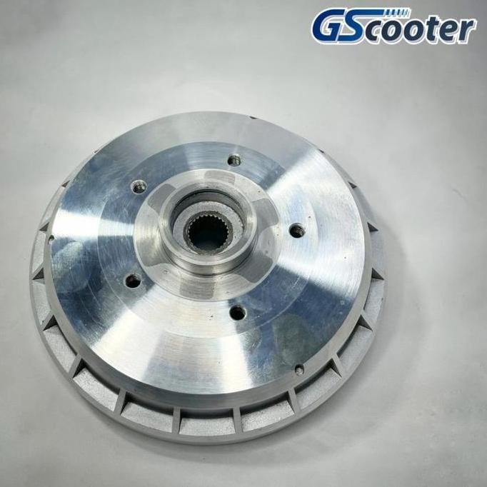 Tromol Hub Adaptor Belakang Ring 12 Vespa GScooter untuk Vespa PX Super Sprint Excel VVNB all Largef