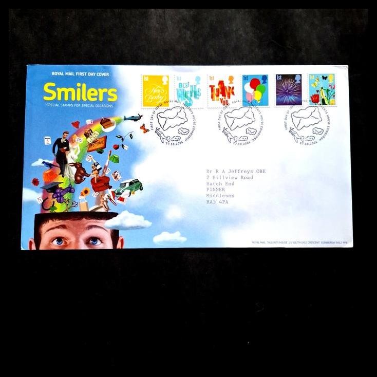 

BEST DEAL PRANGKO TEMA PRANGKO UNTUK ACARA KHUSUS SMILERS, SPECIAL STAMPS FOR SPECIAL OCCASIONS. FDC DARI INGGRIS/GREAT BRITAIN !!!!!!