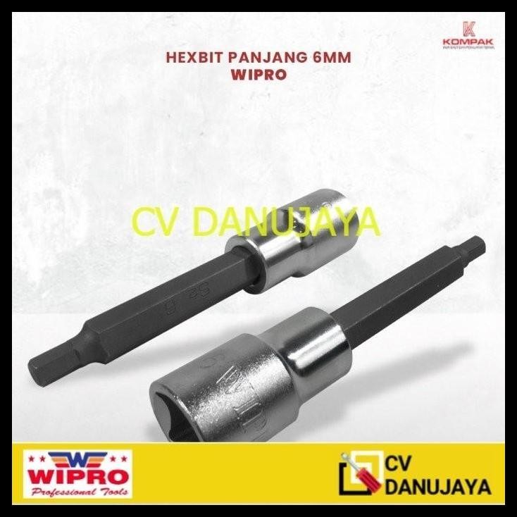 HOT DEAL WIPRO MATA SOK L 6 MM PANJANG - HEX BIT SOCKET KUNCI WIPRO !!!!