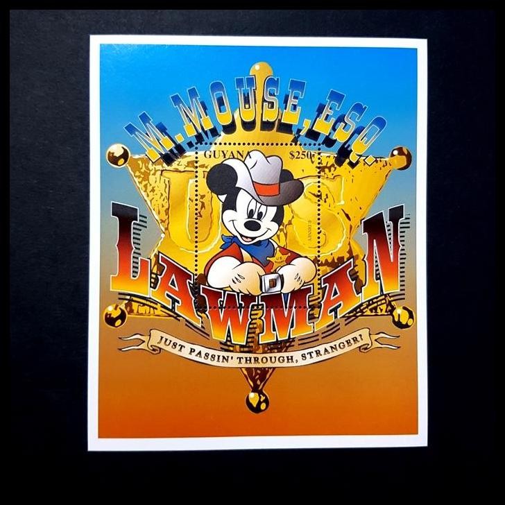 

HOT DEAL PRANGKO/PERANGKO LUAR NEGERI. MICKEY MOUSE LAWMEN. DARI GUYANA $250 !