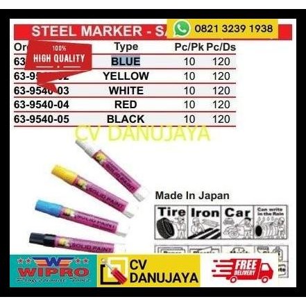 

BEST DEAL STEEL MARKER - SAKURA (JAPAN) BLUE BIRU - WIPRO !!!!