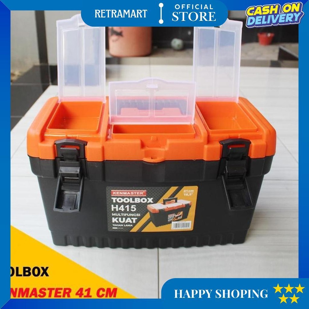 Kenmaster H 415 Toolbox Besar Tool Kit Box Tempat Kunci Kenmaster H415 Kotak Perkakas Tempat Penyimp