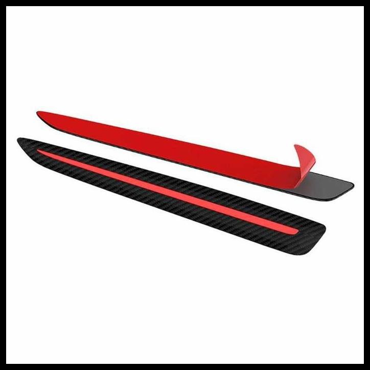 DISKON LIS BUMPER GUARD MOBIL KARIMUN WAGON R CARBON LIS MERAH 