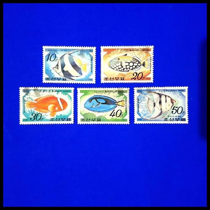 

HOT DEAL PERANGKO/PRANGKO KOREA UTARA. TEMA IKAN/FISH !!!!!!