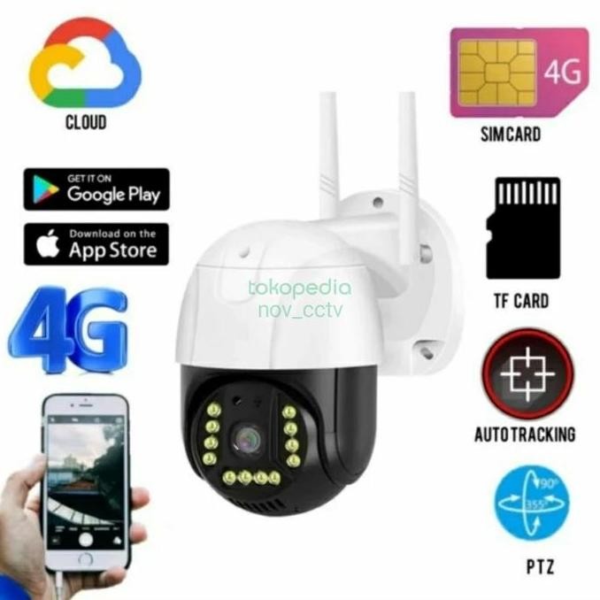 Camera Outdoor 4G Sim Card Cctv Wireless Waterproof Ptz Cctv