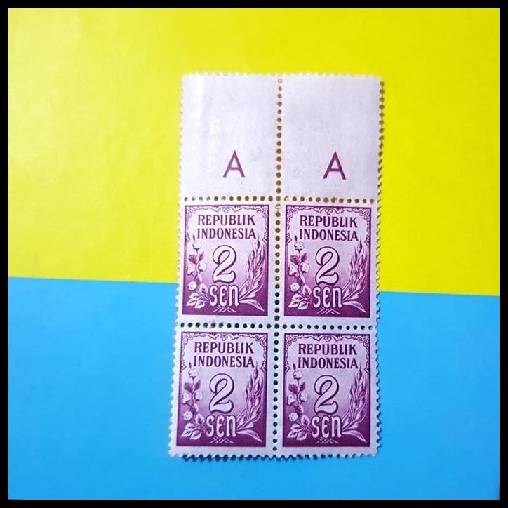

TERBARU PRANGKO INDONESIA 1951. PADI-KAPAS. 2 SEN BLOK-4 DENGAN MARGIN. LUX !!!