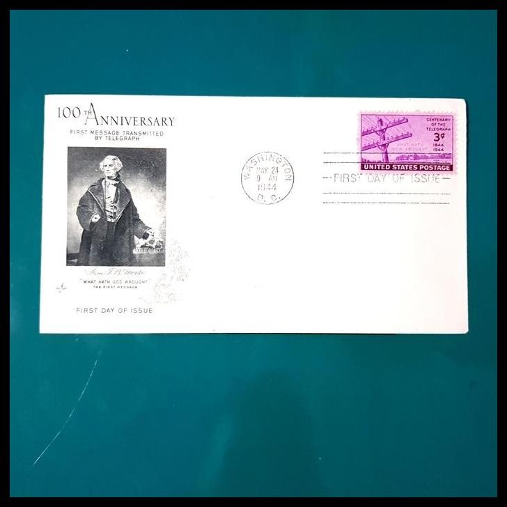 

TERBARU PRANGKO AMERIKA FDC CENTENARY OF THE TELEGRAPH 1844-1944 !!!