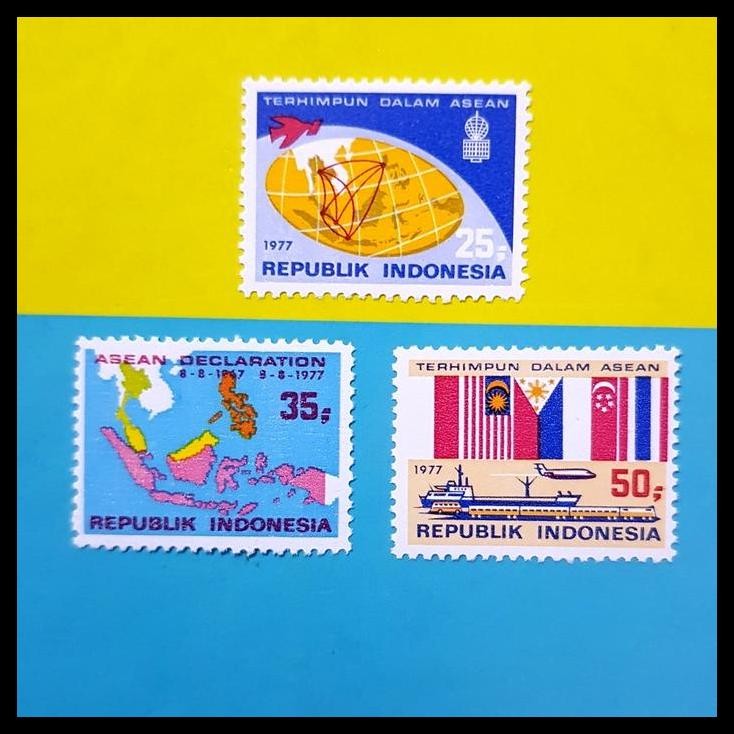 

TERMURAH PERANGKO/PRANGKO INDONESIA 1977. HUT ASEAN KE 10. KONDISI LUX. !!!!!!
