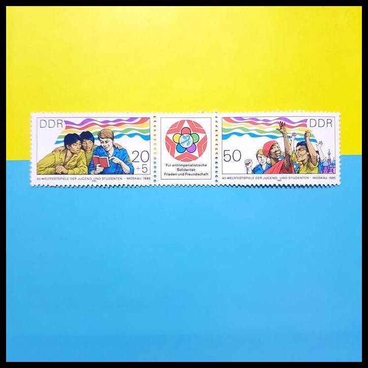 

HOT DEAL PERANGKO JERMAN TIMUR. GERMANY, DDR 1985. YOUTH & STUDENT FESTIVAL !!!