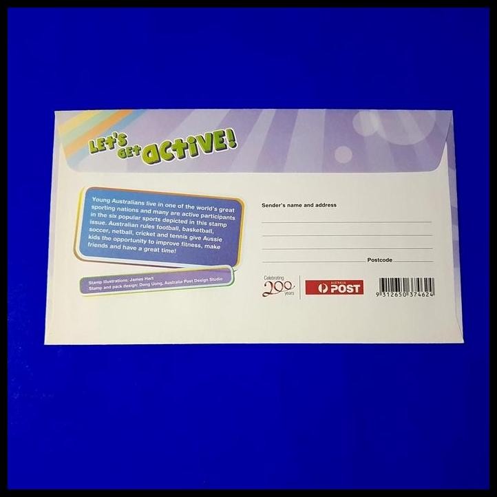 

DISKON PRANGKO AUSTRALIA. FDC OLAH RAGA POPULER REMAJA ~ LET'S GET ACTIVE! !!!!