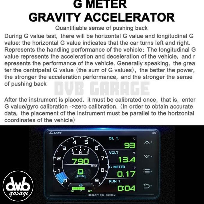 Lufi Xs Revolution Obd2 + Gps Meter Original - Indikator Mobil Obd