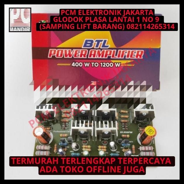 TERMURAH KIT DRIVER POWER AMPLIFIER BTL RANIC 400W TO 1200E 1200WATT 1200 WATT 