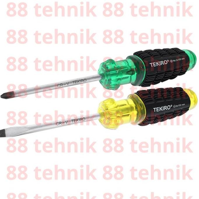 Tekiro Obeng Gagang Karet 6Mm Original Tekiro - Obeng Plus Obeng Min Original Tekiro