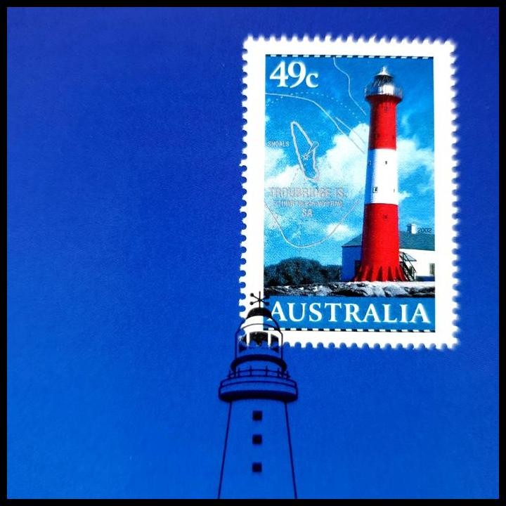 

GRATIS ONGKIR PRANGKO AUSTRALIA. MERCUSUAR TROUBRIDGE ISLAND LIGHTHOUSE. MAXICARD !!!!!!