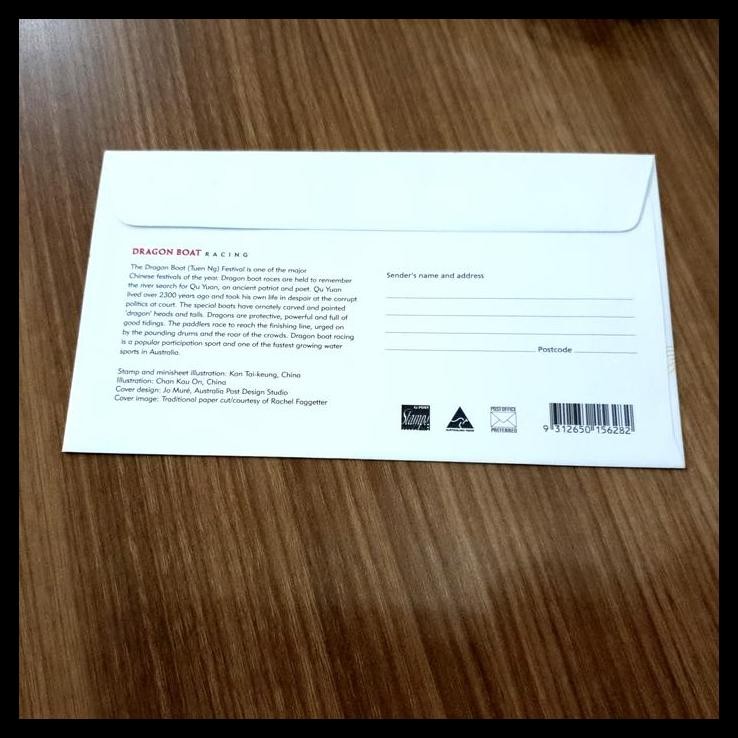 

HOT DEAL PRANGKO AUSTRALIA. FDC DRAGON BOAT RACING LOMBA PERAHU NAGA !!!!