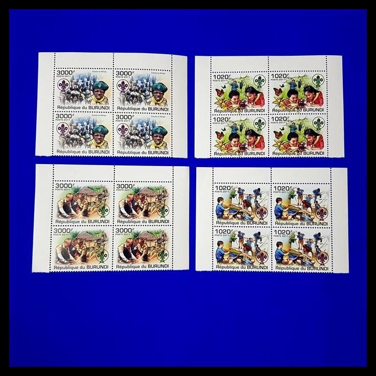 

DISKON PERANGKO/PRANGKO ISTIMEWA. PRAMUKA/SCOUT DARI BURUNDI. SET (4V) BLOK-4