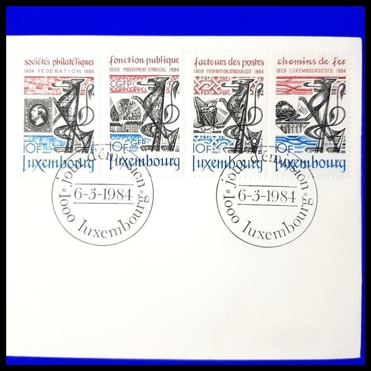 

BEST DEAL PERANGKO LUXEMBOURG. FDC SOCITS PHILATLIQUES/MASYARAKAT FILATELI !