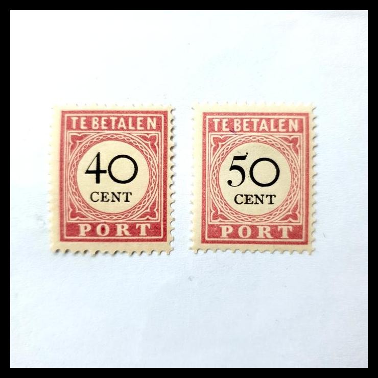 

DISKON PRANGKO NED INDIE 1892-1909. NP-3 ANGKA 40 CENT & 50 CENT. KAT. 600K !!!!!!