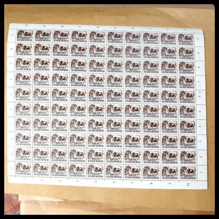 

TERBARU PRANGKO INDONESIA. BANTENG 50 SEN C.T. RIAU. FULLSHEET 100 PRANGKO !