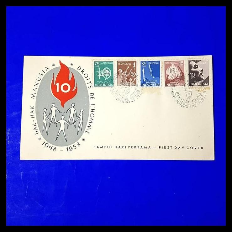 BEST DEAL PERANGKO/PRANGKO INDONESIA. 1958. SHP HAK-HAK MANUSIA. 1948-1958