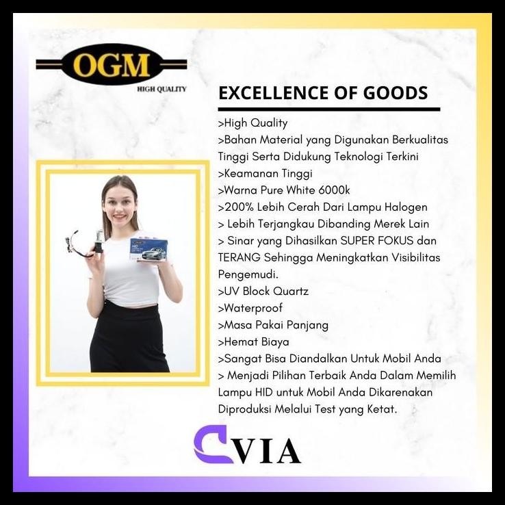 DISKON OGM - LAMPU HID MOBIL HONDA JAZZ GD 6000K 35W HIGH TECH 