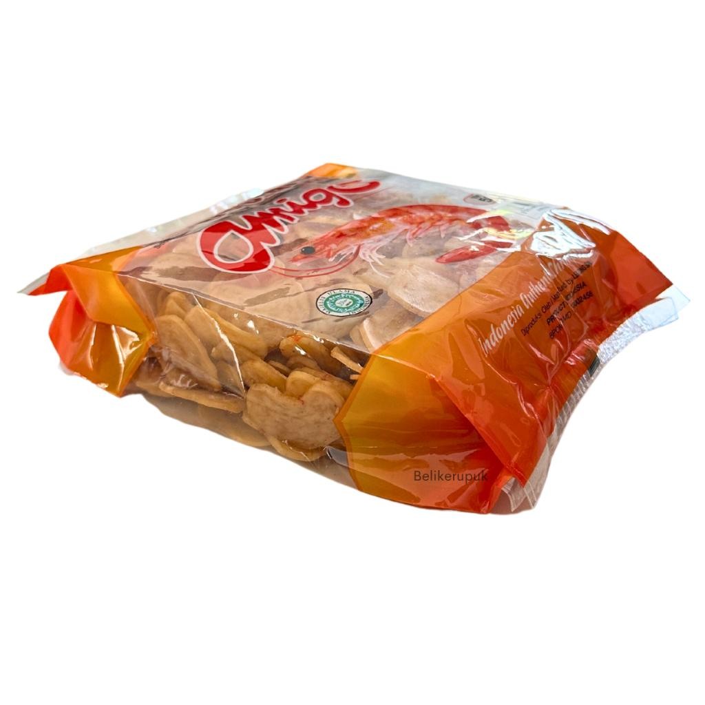 

Amigo Kerupuk Udang Mentah Ukuran Besar Dan Mini Pedas 500G