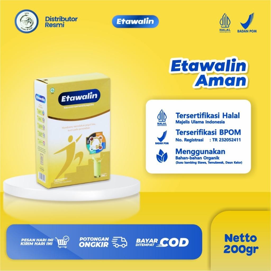 

Cri Etawalin Susu Etawa Herbal Membantu Meredakan Pegal Linu Nyeri Pada Persendian 1 Box