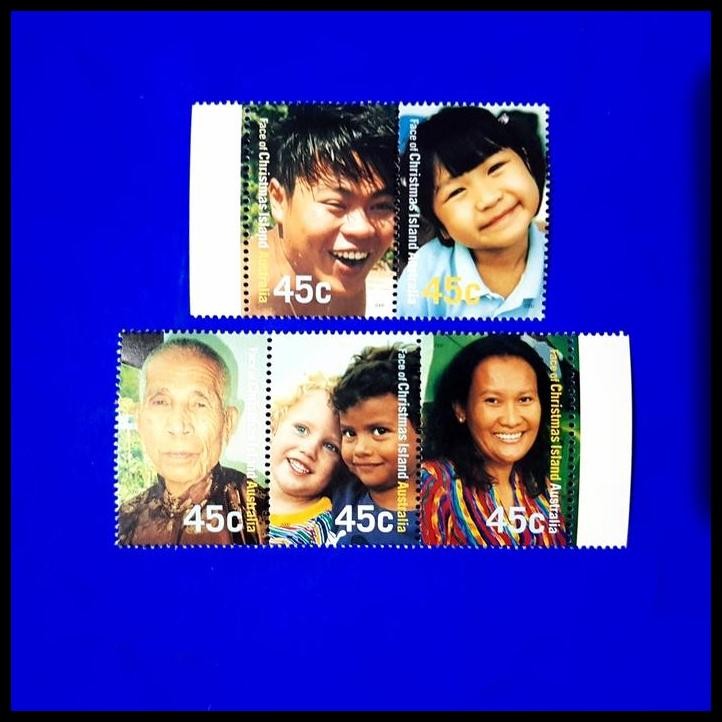 

BEST DEAL PERANGKO/PRANGKO AUSTRALIA. FACE OF CHRISTMAS ISLAND AUSTRALIA (5V) !!!!!!