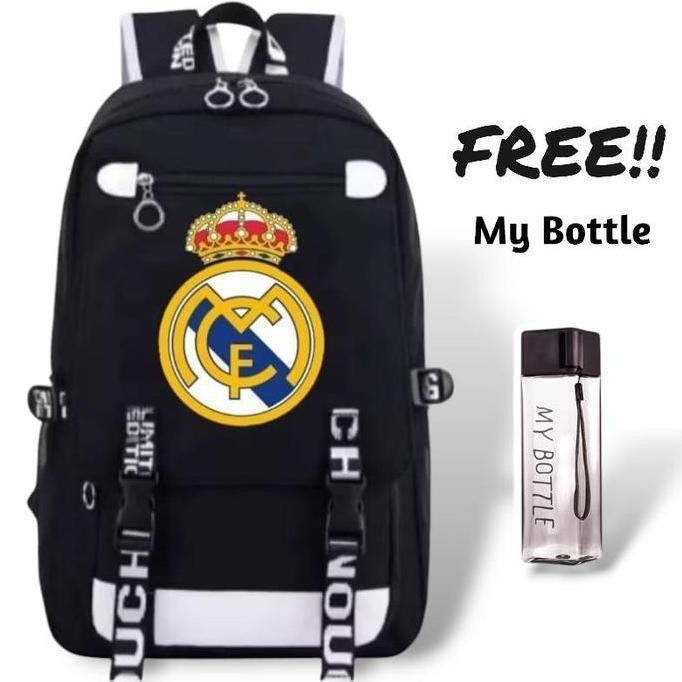 

Terjangkau Tas Ransel Anak Real Madrid Sekolah Lakilaki Pria Remaja Keren Kece Sd Smp Sma Bonus Jam Led Fashion