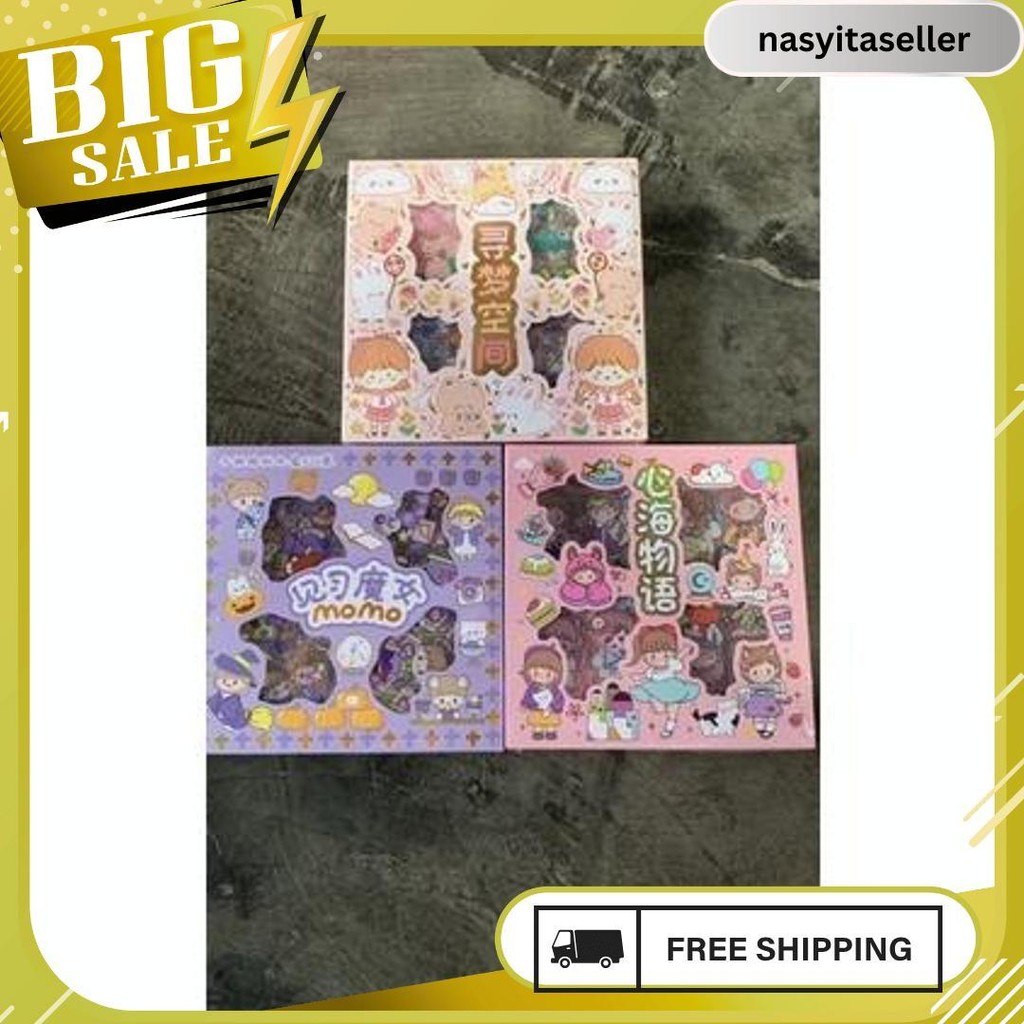

Stiker Viral Momo || Sticker Waterproof Sticker Momo Dapat Box Isi 100 Lembar Meledak