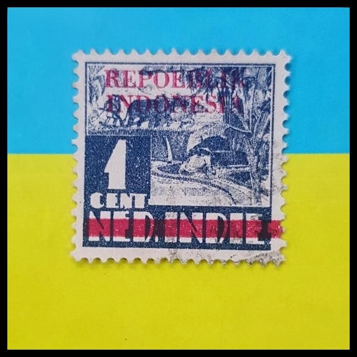 

TERMURAH PRANGKO INDONESIA. 1945. J17. 1 CENT. C.T. REPOEBLIK INDONESIA, MERAH !!!!