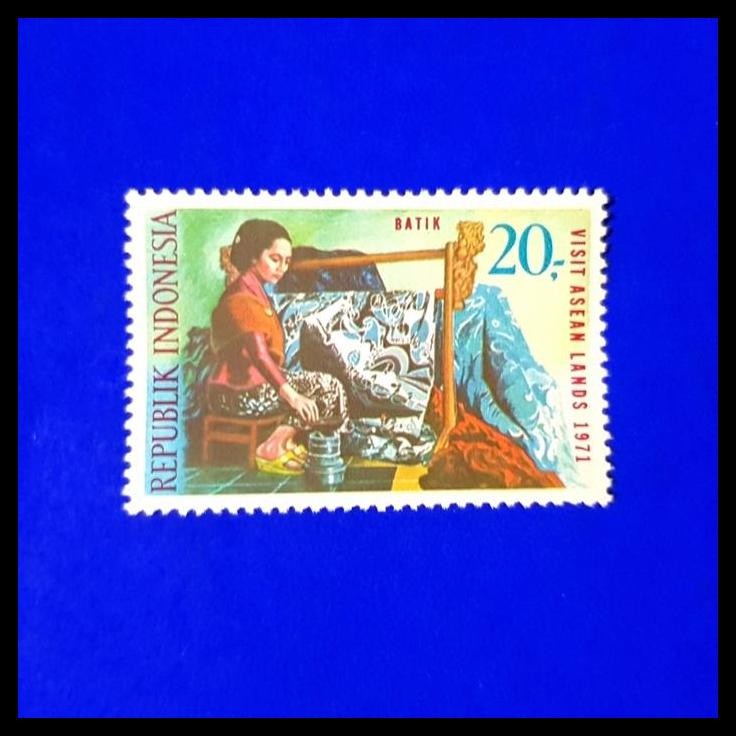 

TERMURAH PRANGKO INDONESIA BATIK, MEMBATIK TEMA VISIT ASEAN LAND 1971 !!!