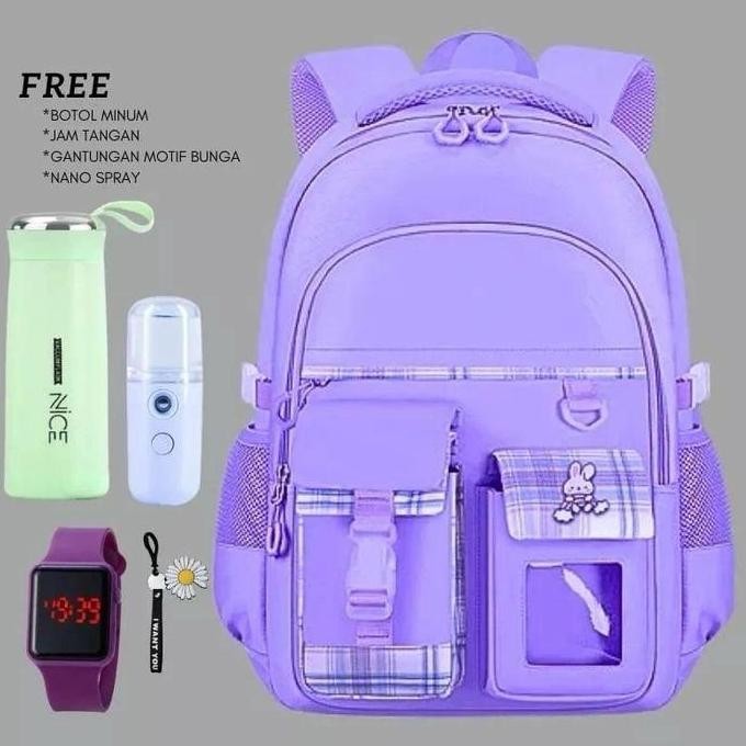 

Spesial Tas Ransel Sekolah Anak Perempuan Mika 5 In 1 Free Botol Tumblr+Jam Led+Nano Sprai+Gantungan Tas Anak Sekolah Banyak Bonus Nya Ringan Vintage Fashion