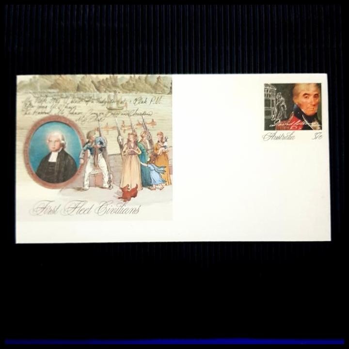 

TERMURAH PRANGKO AUSTRALIA. FIRST FLEET CIVILIANS LETTERSHEET !!