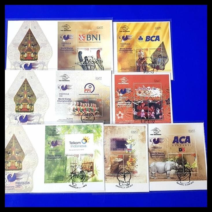 

DISKON PERANGKO/PRANGKO INDONESIA. SHP SS WORLD STAMP EXHIBITION 2012. SET !!!!!!