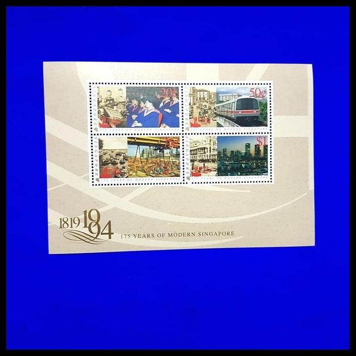 

GRATIS ONGKIR PRANGKO SINGAPORE. 1819-1994. SS 175 YEARS OF MODERN SINGAPORE !!