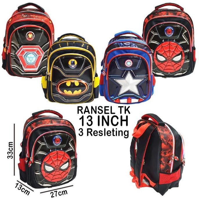 

Miliki Tas Ransel Sekolah Anak Tk Superhero Glossy Timbul Alucard 3Res Import